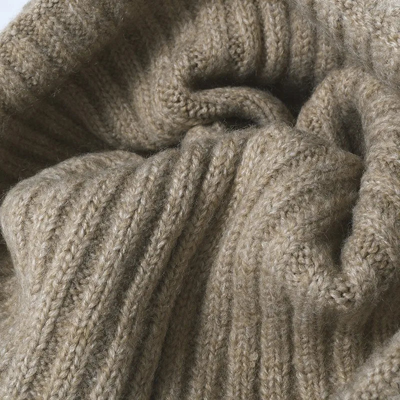 قبعة صوفية سميكة جديدة رائعة للرجال والنساء، مناسبة لفصلي الخريف والشتاء، عالية الجودة، مزودة بأغطية للأذنين، دافئة، محبوكة، للرجال والنساء