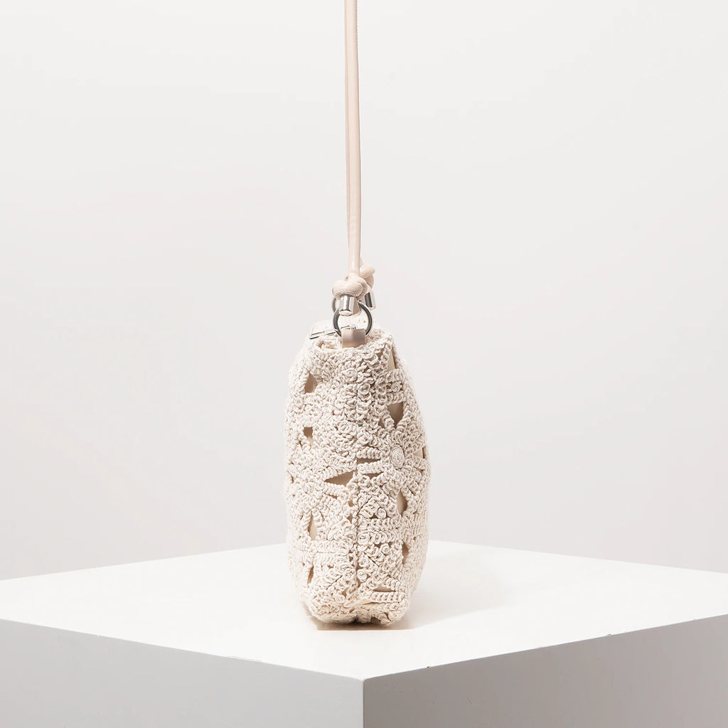 حقيبة منسوجة مجوفة منقوشة، حقائب شاطئ بوهو، حقيبة كروس أنيقة للسيدات، ملابس عطلات نسائية، مستلزمات السفر الأساسية