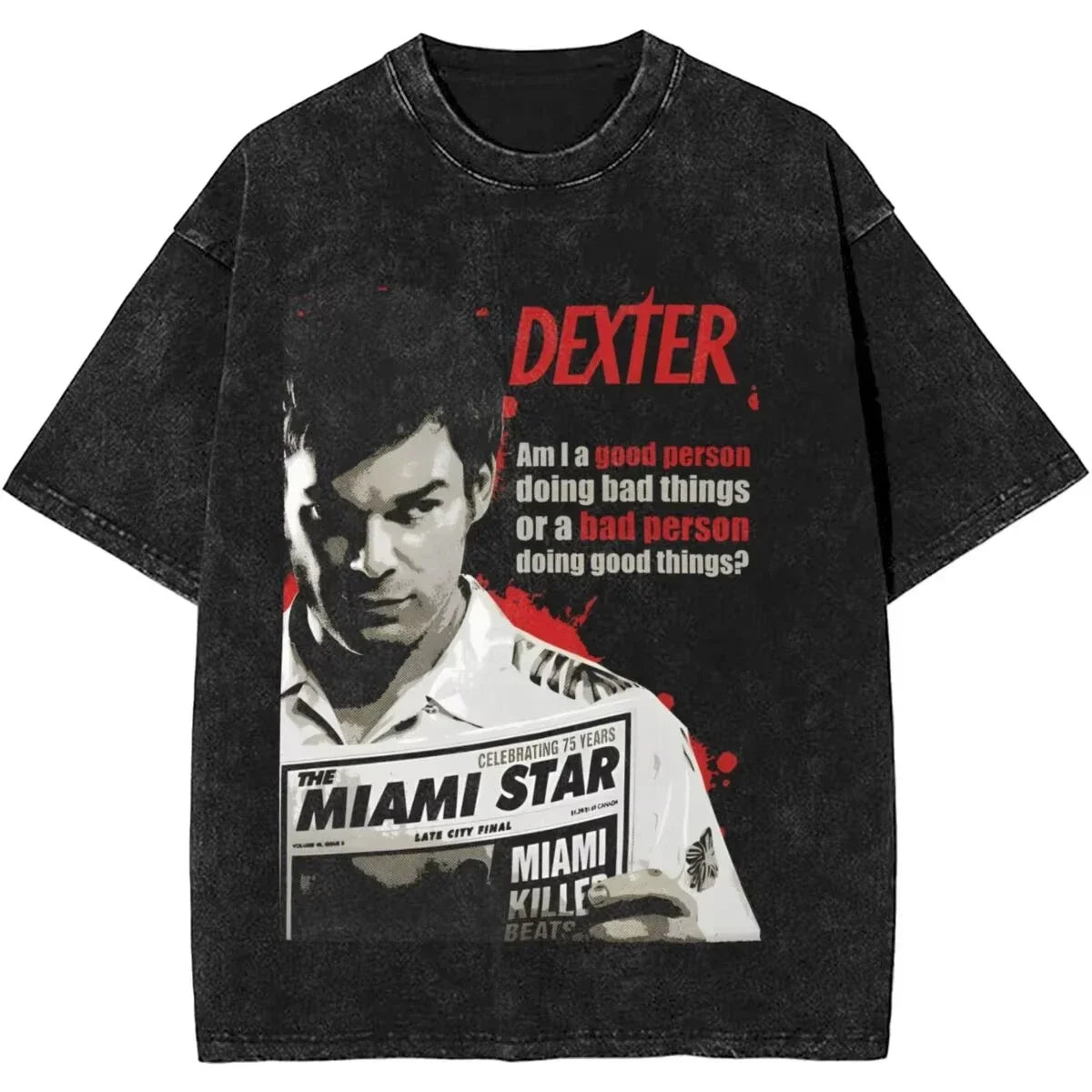 تي شيرت جديد من Dexter Morgan، بتصميم كلاسيكي عصري، بأكمام قصيرة، مناسب للصيف، مناسب للرجال والنساء، مصنوع من القطن، بأكمام قصيرة