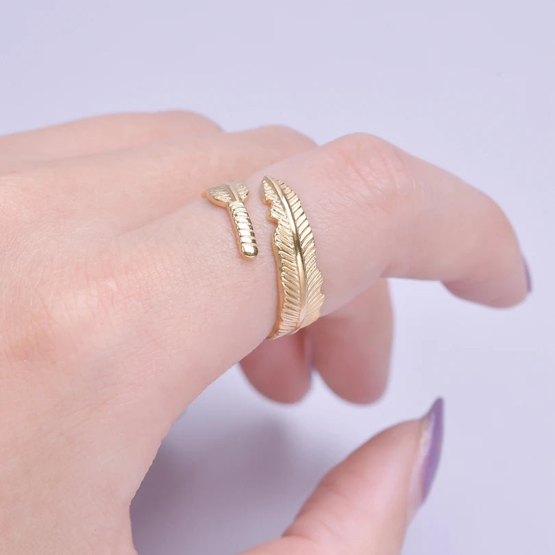 خواتم أنيقة مطلية بالذهب من الفولاذ المقاوم للصدأ، 6 قطع/مجموعة، بتصميمات زهور ونجوم وأوراق شجر وحب وثعبان، خواتم مجردة، مجوهرات نسائية بالجملة