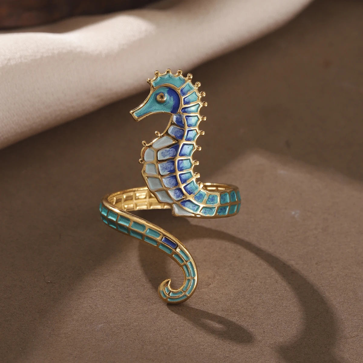 خاتم نسائي من الفولاذ المقاوم للصدأ من كرينج كوكو، قابل للتعديل، بتصميم شجرة الحياة، مرصع بأحجار الراين، خاتم أنيق للمواعدة للنساء