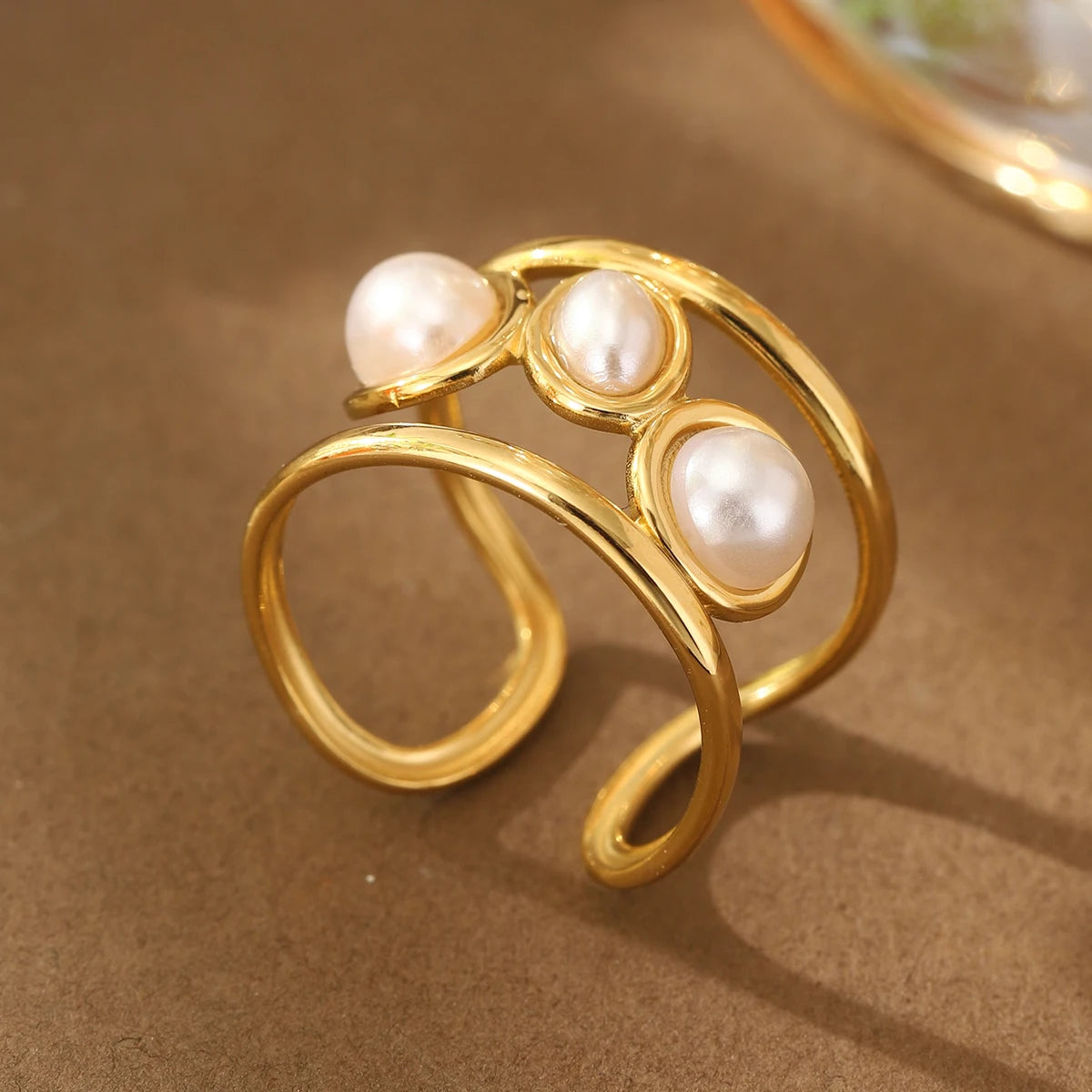 خاتم نسائي من الفولاذ المقاوم للصدأ من كرينج كوكو، قابل للتعديل، بتصميم شجرة الحياة، مرصع بأحجار الراين، خاتم أنيق للمواعدة للنساء