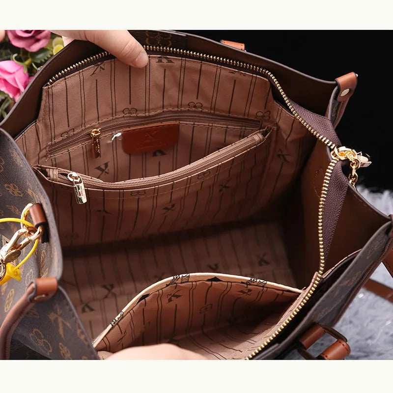 حقيبة نسائية فاخرة من ماركة خفيفة الوزن، إصدار 2025 الجديد، أنيقة وعملية، حقيبة كتف واحدة كروسبودي فاخرة ذات سعة كبيرة