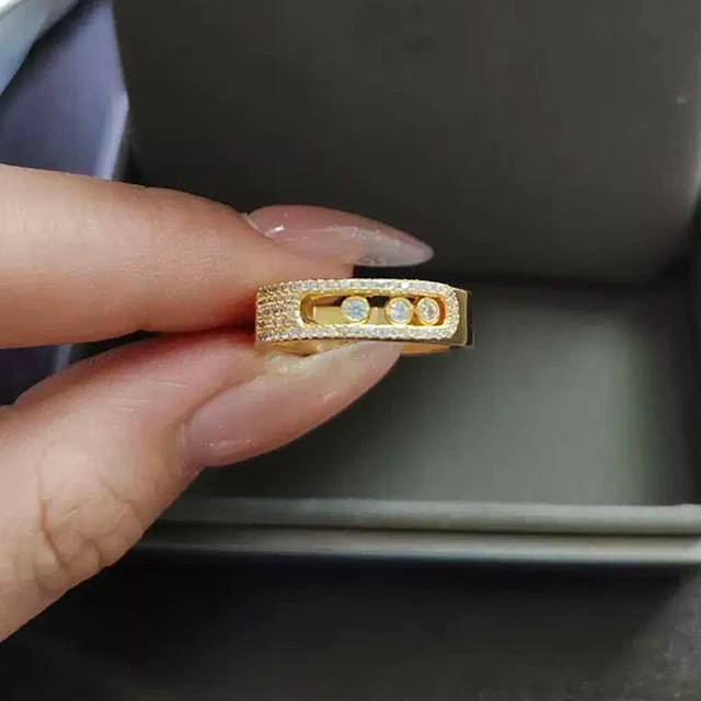 خاتم زواج رومانسي فاخر من الفضة الإسترلينية عيار 925 للنساء. مجوهرات خطوبة فاخرة، إكسسوارات، هدايا للمناسبات.