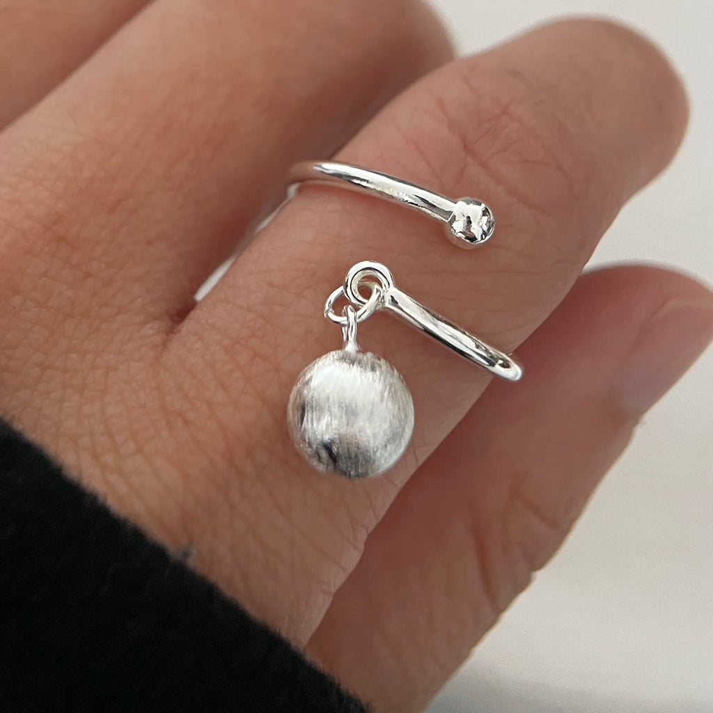 خواتم من الفضة الإسترليني عيار 925 للنساء والأزواج، بتصميم بسيط مصنوع يدويًا، لون أزرق، هدية مثالية للحفلات، تمنع الحساسية.