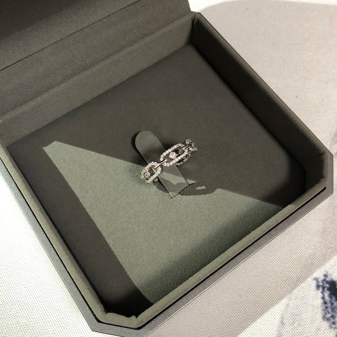 خاتم زواج رومانسي فاخر من الفضة الإسترلينية عيار 925 للنساء. مجوهرات خطوبة فاخرة، إكسسوارات، هدايا للمناسبات.