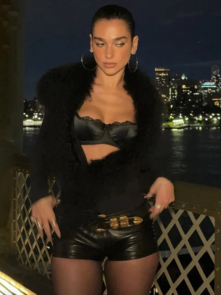 تي شيرتات Nibber منخفضة الرقبة للنساء، تصميم خريفي أنيق بأكمام طويلة، تصميم ضيق، تصميم عصري للفتيات في الشارع، تصميمات برية