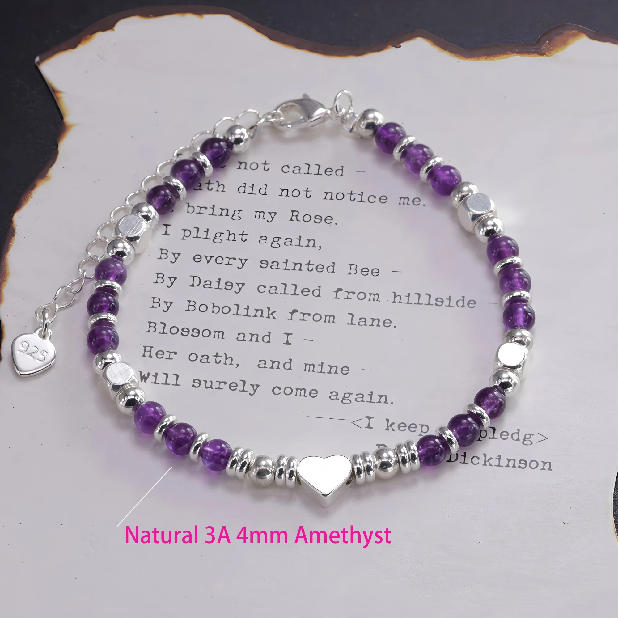 سوار PANJBJ من الفضة الإسترلينية عيار 925 عالي الجودة للنساء مصنوع من خرز الحب الكوري مجوهرات حلوة هدية شحن مباشر