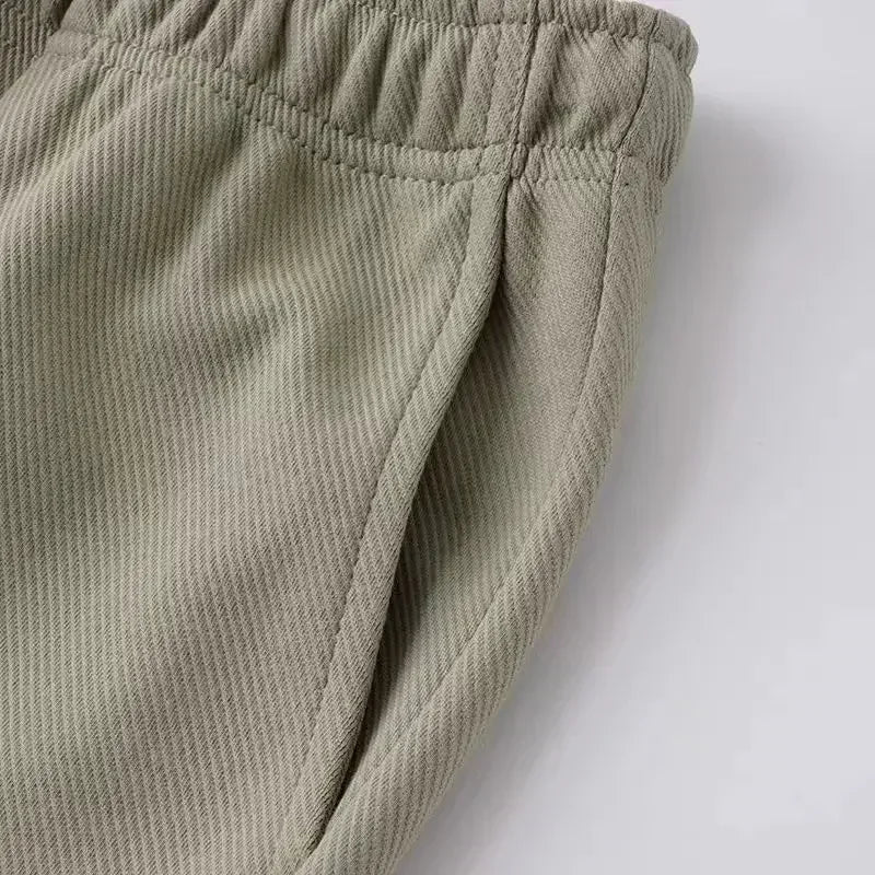 Loose Straight Casual Pants Elastic Waist Solid Color Draped Sports Sweatpants for Men/Women Baggy Pants Vintage