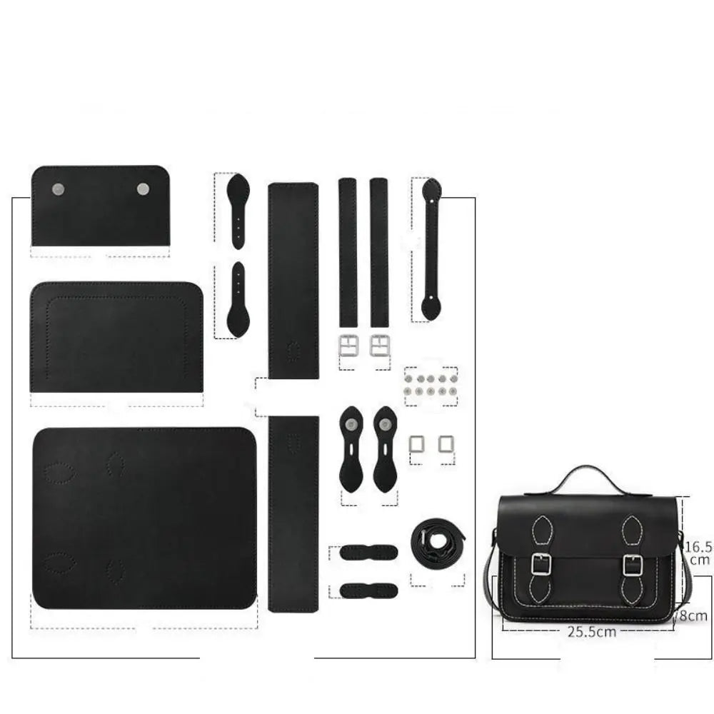حقيبة جديدة من جلد البولي يوريثان مصنوعة يدويًا، 10 ألوان، حقيبة كامبريدج رسول يدوية الصنع، حقيبة نسائية مخيطة يدويًا