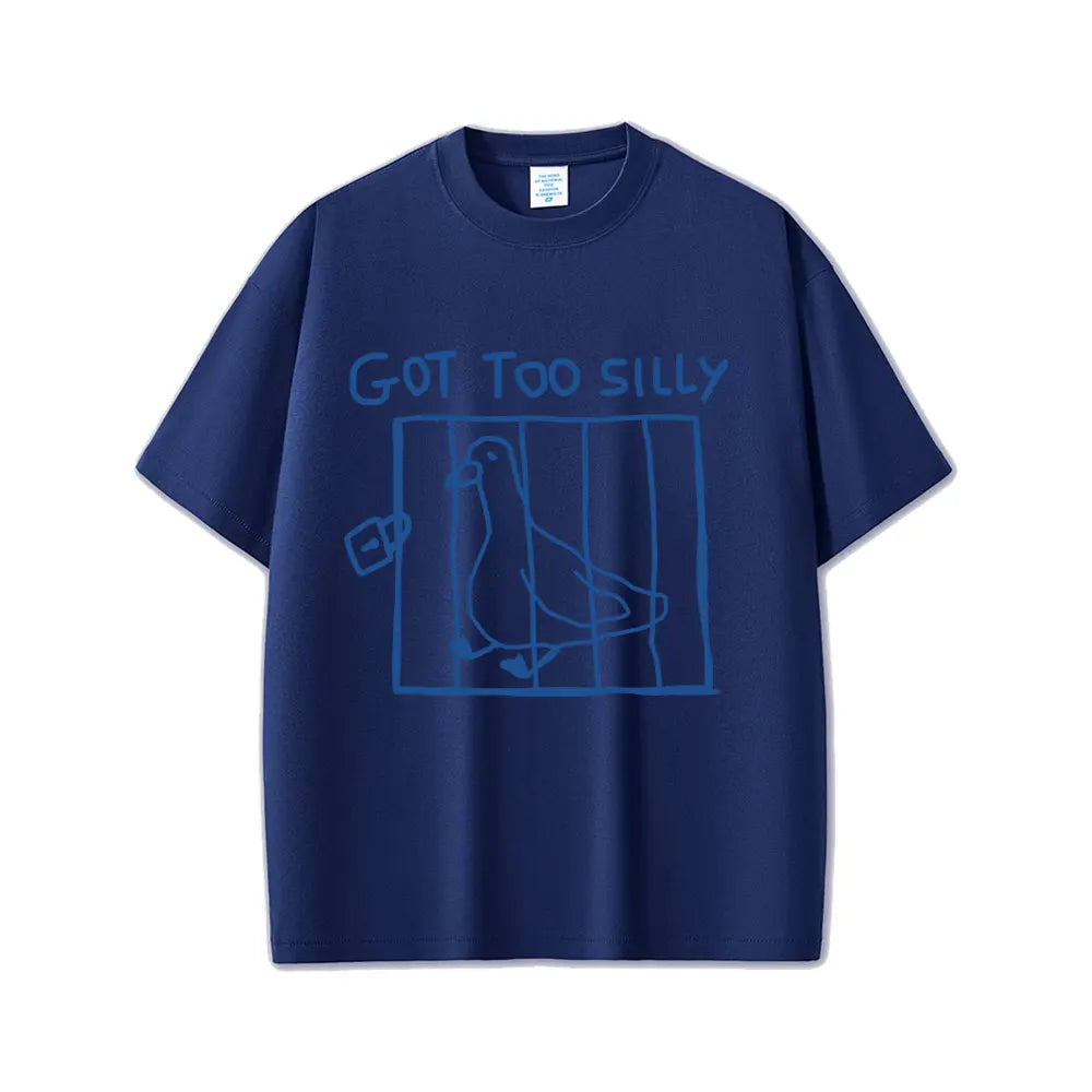 تيشيرت قطني بأكمام قصيرة بتصميم ميم مضحك لشخصية غوسي، مناسب للرجال والنساء، بتصميم كاجوال وعصري، وقصة واسعة.