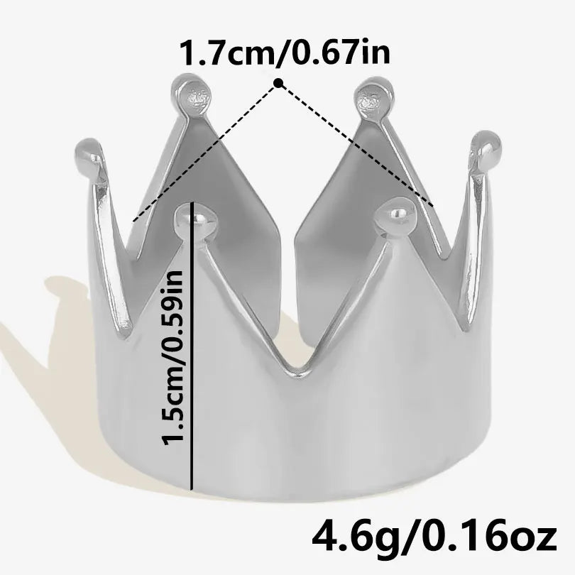 خاتم معدني عالي الجودة بتصميم غير منتظم ومجوف، مفتوح وقابل للتعديل، مصنوع من الفولاذ المقاوم للصدأ، مناسب للنساء والرجال، إكسسوارات مستوحاة من زهرة ونجمة البحر