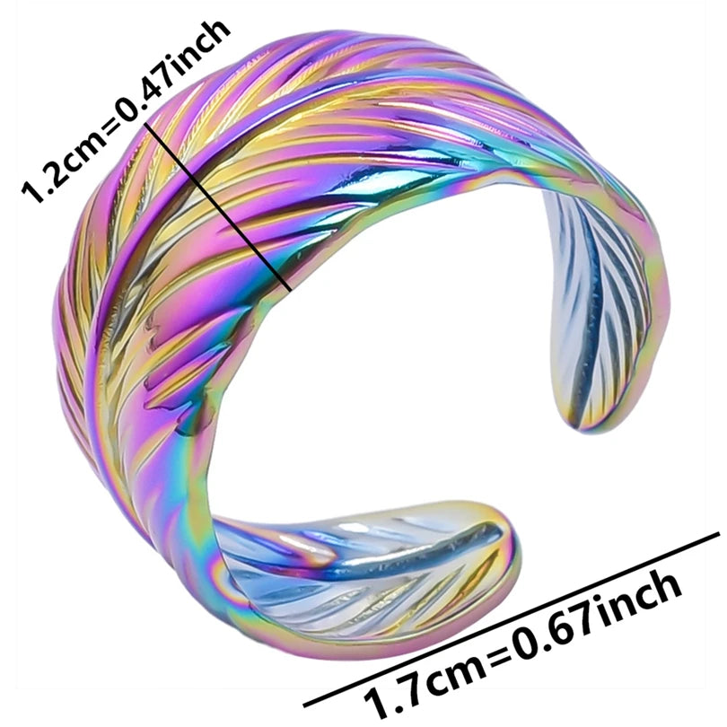 1 قطعة من خواتم عين النمر الكلاسيكية المصنوعة من الفولاذ المقاوم للصدأ القابلة للتعديل والمفتوحة للنساء والرجال إكسسوارات خاتم إصبع ذهبي اللون