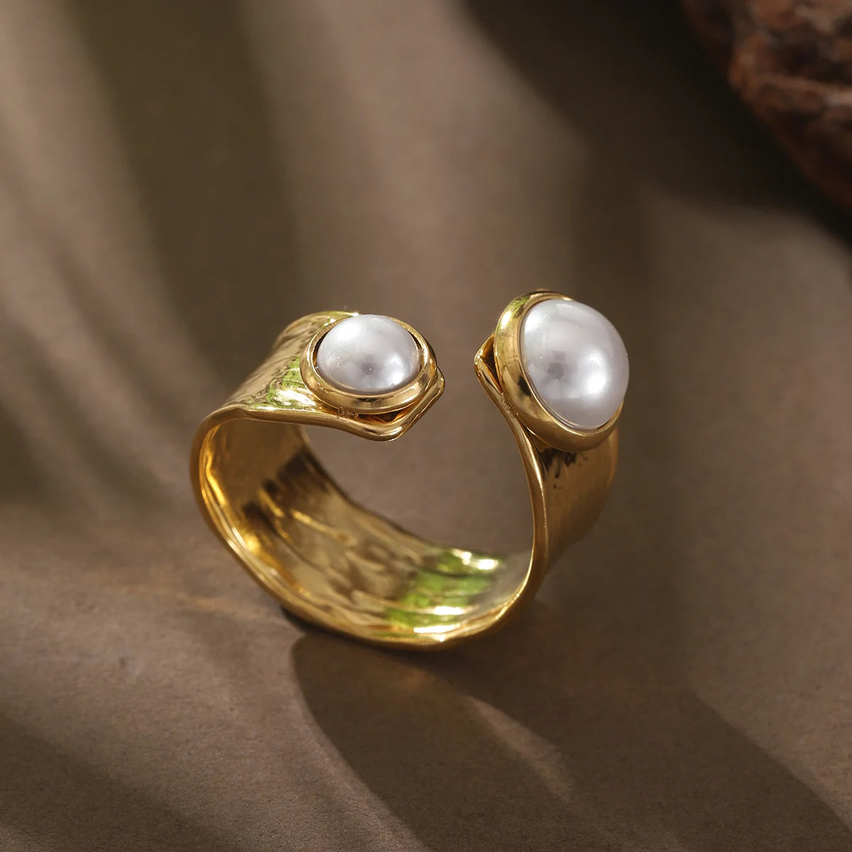 خاتم نسائي من الفولاذ المقاوم للصدأ من كرينج كوكو، قابل للتعديل، بتصميم شجرة الحياة، مرصع بأحجار الراين، خاتم أنيق للمواعدة للنساء