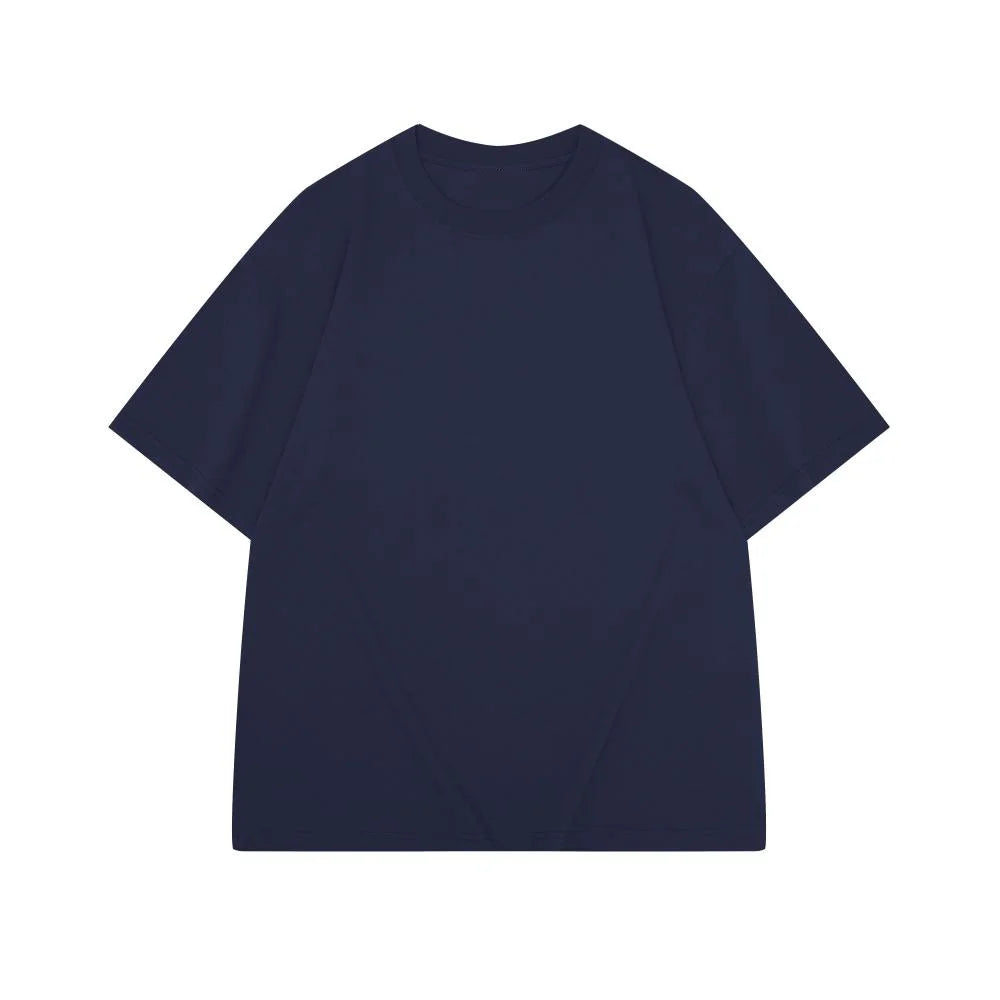 تي شيرت رجالي صيفي بأكمام قصيرة من Sycpman، 300 جرام، 10.58 أونصة، فضفاض، ثقيل الوزن، قطني، بلون سادة، مناسب للصيف