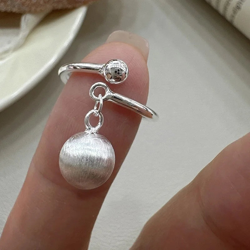 خاتم مفتوح من الفضة الإسترليني عيار 925 بتصميم بانك على شكل قلب، بتصميم هندسي غير منتظم، قابل للتكديس، هدية مجوهرات للنساء والفتيات، خدمة توصيل مباشرة بالجملة