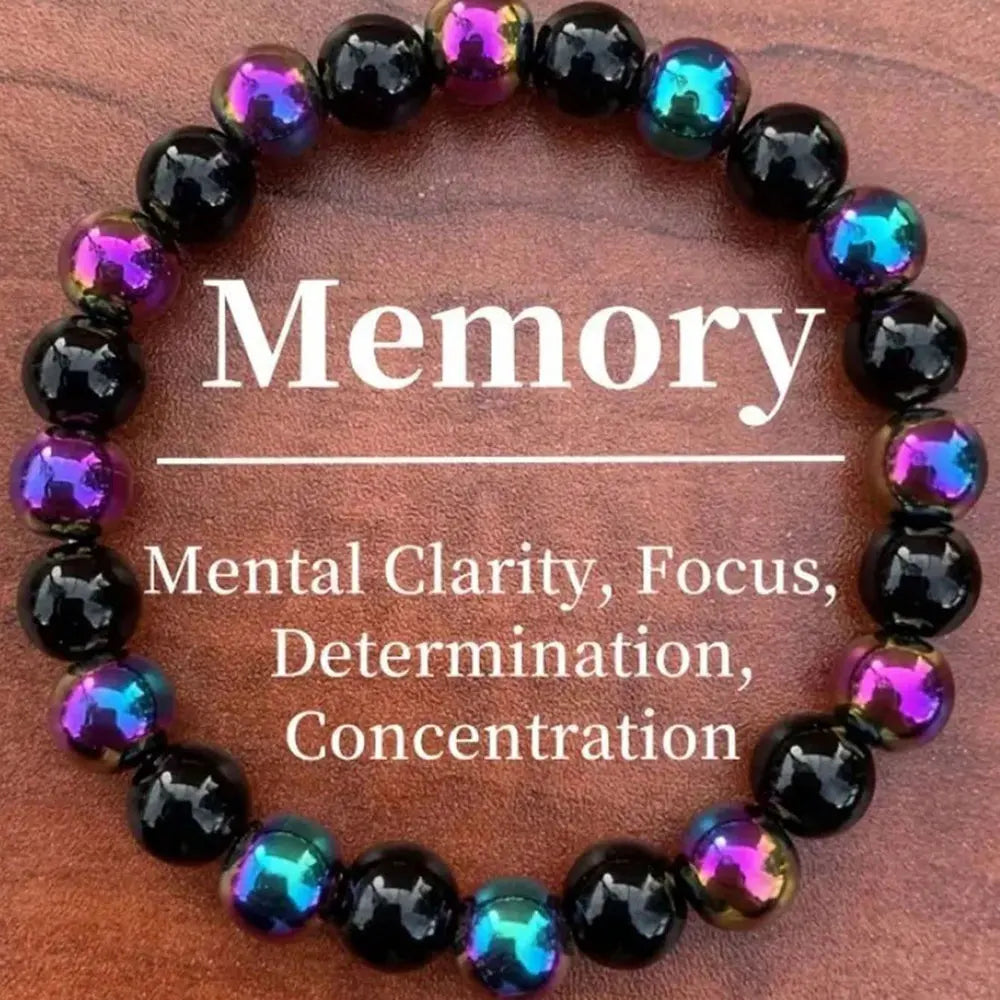 سوار من حجر العقيق البركاني قوس قزح مقاس 8 مم على الطراز البوهيمي - مجوهرات مصنوعة يدويًا للجنسين، مناسبة للارتداء اليومي والحفلات والهدايا