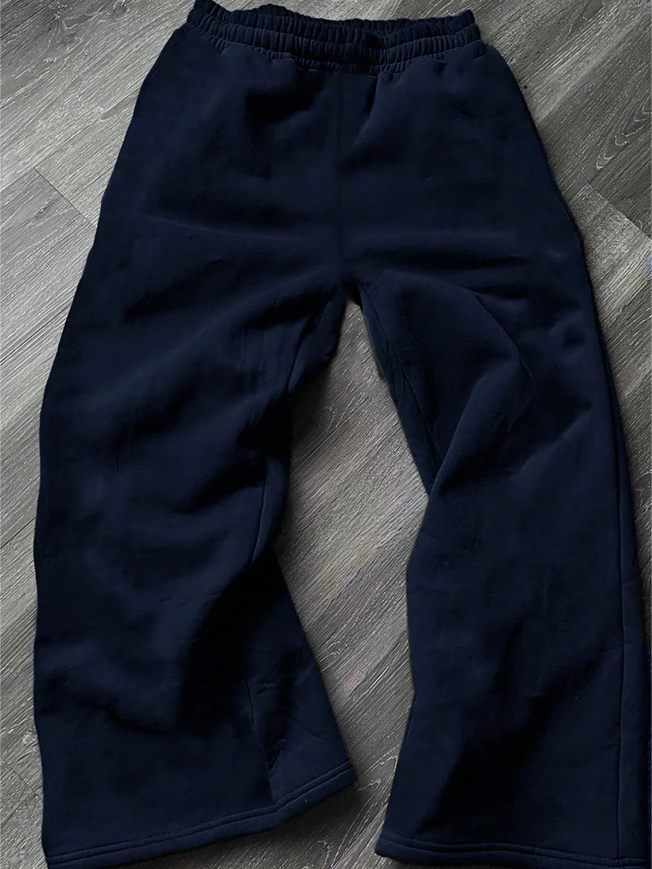 Solid color straight-leg sports pants, loose fit, unisex, casual street style, comfortable autumn and winter style pants men