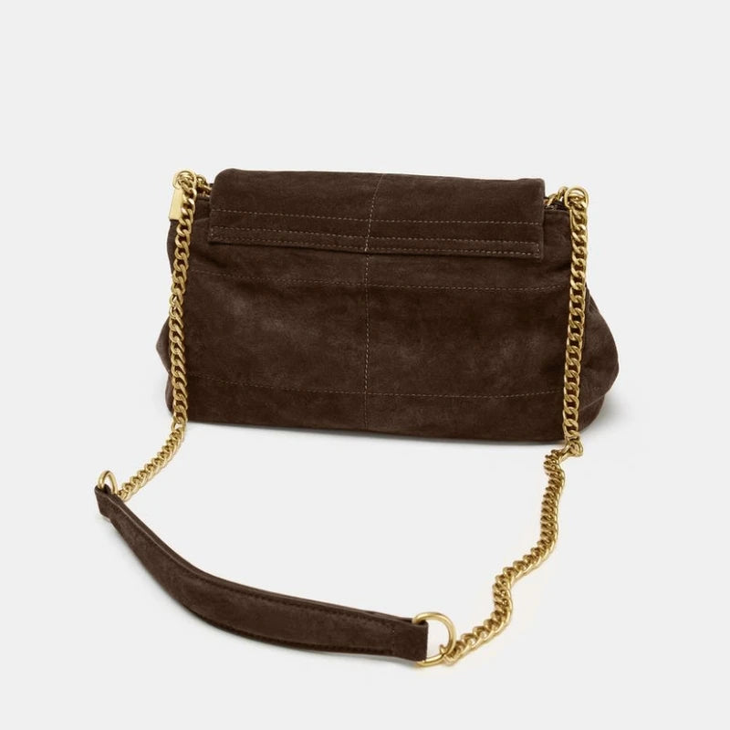 حقيبة كتف نسائية بسلاسل، حقيبة كتف مبطنة عتيقة، حقائب يد بتصميم فاخر وعصري جديد للسيدات