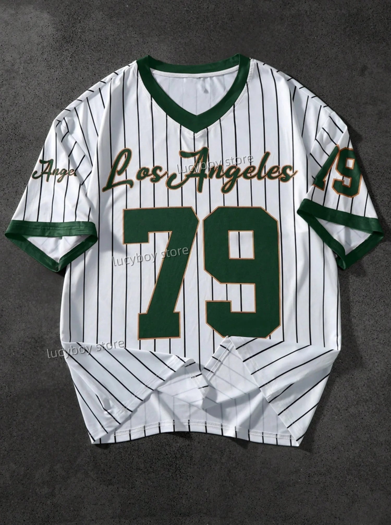 تي شيرت رجالي مطبوع عليه LOS ANLELES 79 بأكمام قصيرة، ملابس رياضية، تي شيرت كرة قدم بروكلين، ملابس كاجوال كلاسيكية للرجال