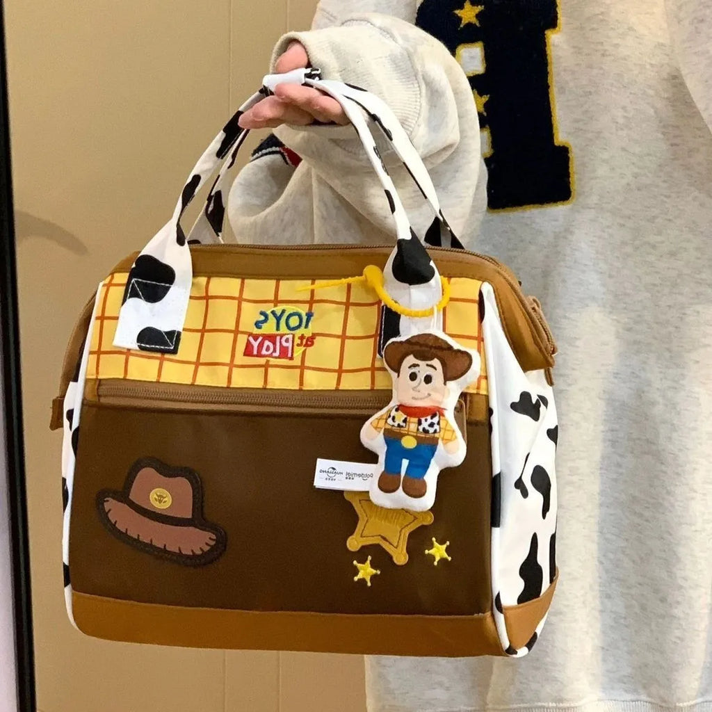 حقيبة يد ديزني توي ستوري بغطاء رأس باز لايتيير، حقيبة كتف لطيفة، حقيبة كروس بودي، حقيبة حمل كبيرة السعة