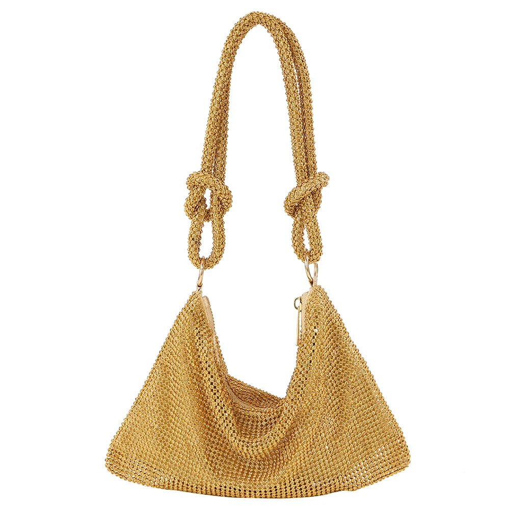 حقيبة عشاء نسائية لامعة مرصعة بأحجار الراين، حقائب حفلات زفاف جديدة 2023، حقيبة يد نسائية فاخرة مرصعة بالألماس بالكامل، حقائب سهرة لامعة من تصميم مصمم