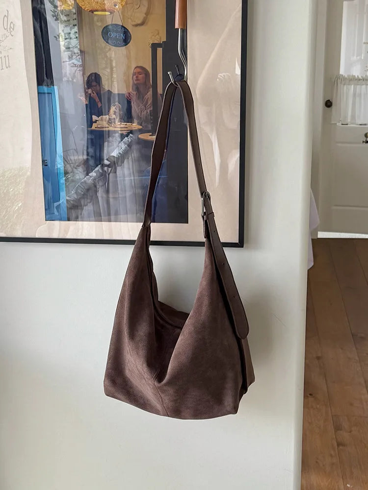 حقائب كتف نسائية من الجلد الصناعي، حقائب يد شتوية جديدة، حقائب يد نسائية كبيرة الحجم، تصميم ماركة، حقائب كبيرة بنية اللون