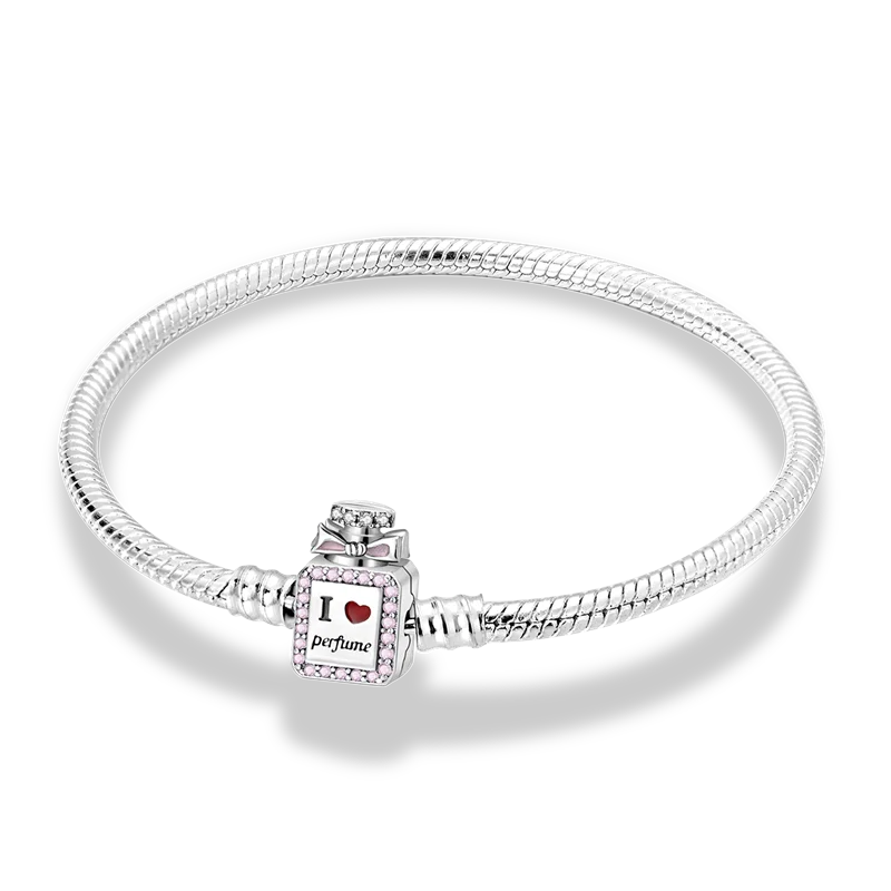 أساور من الفضة الإسترلينية عيار 925 بطول 17-20 سم على شكل فراشة على شكل ورقة البرسيم الأصلية تناسب خرز سحر DIY مجوهرات نسائية أنيقة