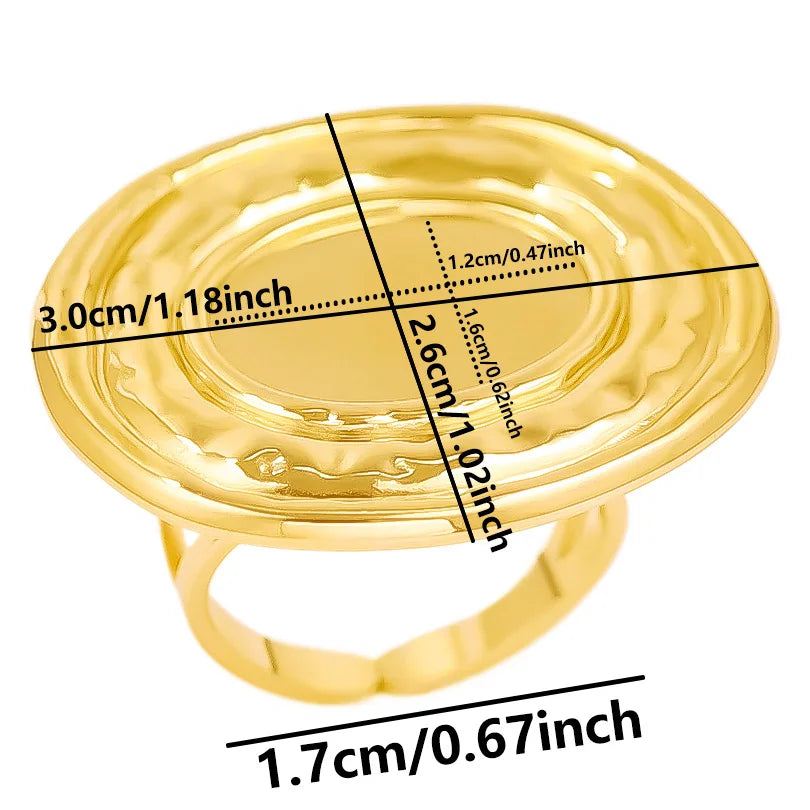 ٦ قطع/عبوة من حلقات مطلية بالذهب بقاعدة من الفولاذ المقاوم للصدأ، خواتم مفاصل فارغة يمكنك صنعها بنفسك للنساء، مجوهرات ساحرة لا يتغير لونها، بيع بالجملة