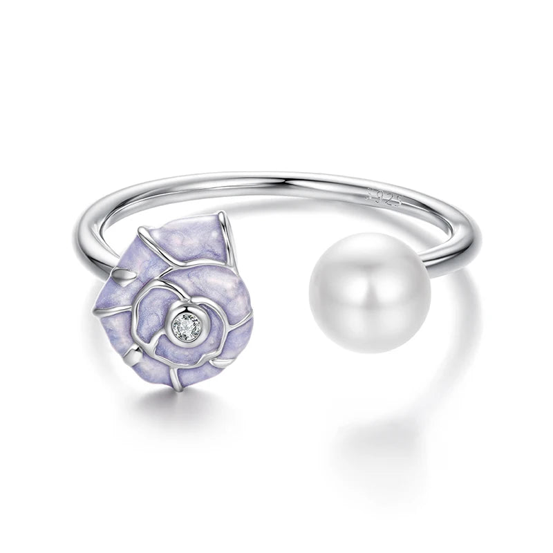 مجوهرات ووستو أوشن، خاتم مفتوح من الفضة الإسترليني عيار 925 بتصميم نجم البحر والسلحفاة، للنساء، بتصميم محارة زرقاء وسمكة مانتا، خواتم قابلة للتكديس، مناسبة للعطلات والشاطئ