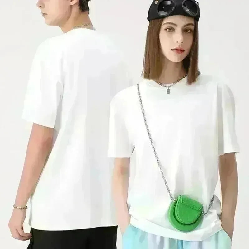 تيشيرت رجالي ونسائي جديد لعام 2025 من سينا ​​ريسينغ، مصنوع من القطن، صيفي فاخر، بأكمام قصيرة، مناسب للارتداء اليومي.