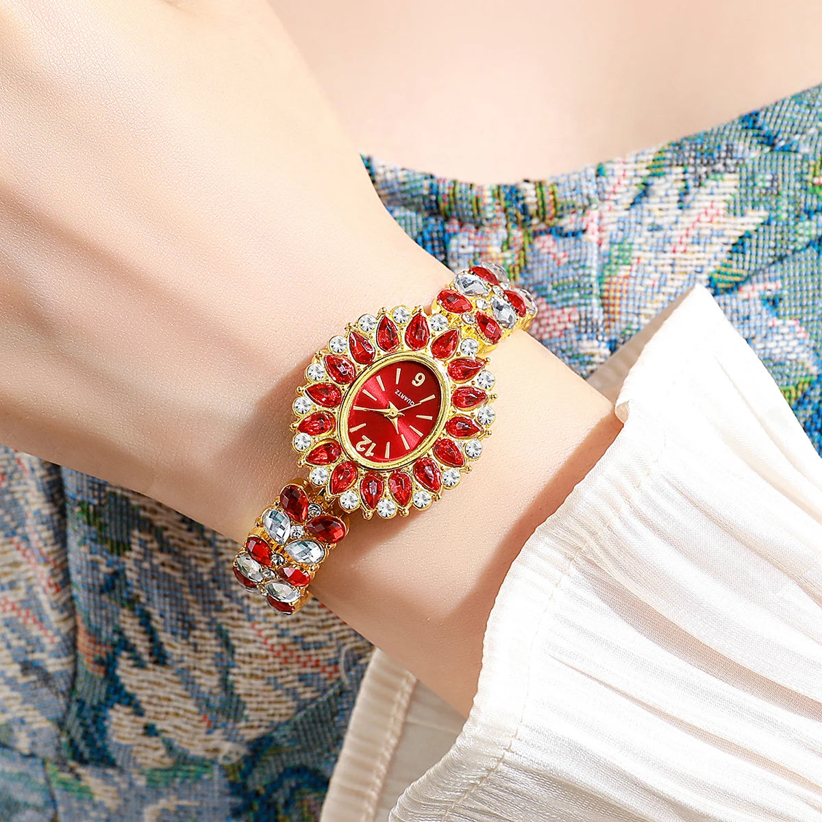 ساعات نسائية فاخرة مرصعة بأحجار الراين، سوار أنيق، ساعة يد كوارتز نسائية، ساعة للبنات، ساعة نسائية