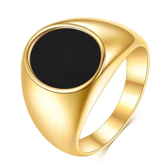 خاتم رجالي من VQYSKO، بتصميم بانك روك، مصنوع من الفولاذ المقاوم للصدأ 316L، خاتم أنيق للرجال، مناسب لحفلات الهيب هوب، مجوهرات بالجملة لحفلات الزفاف الرجالية