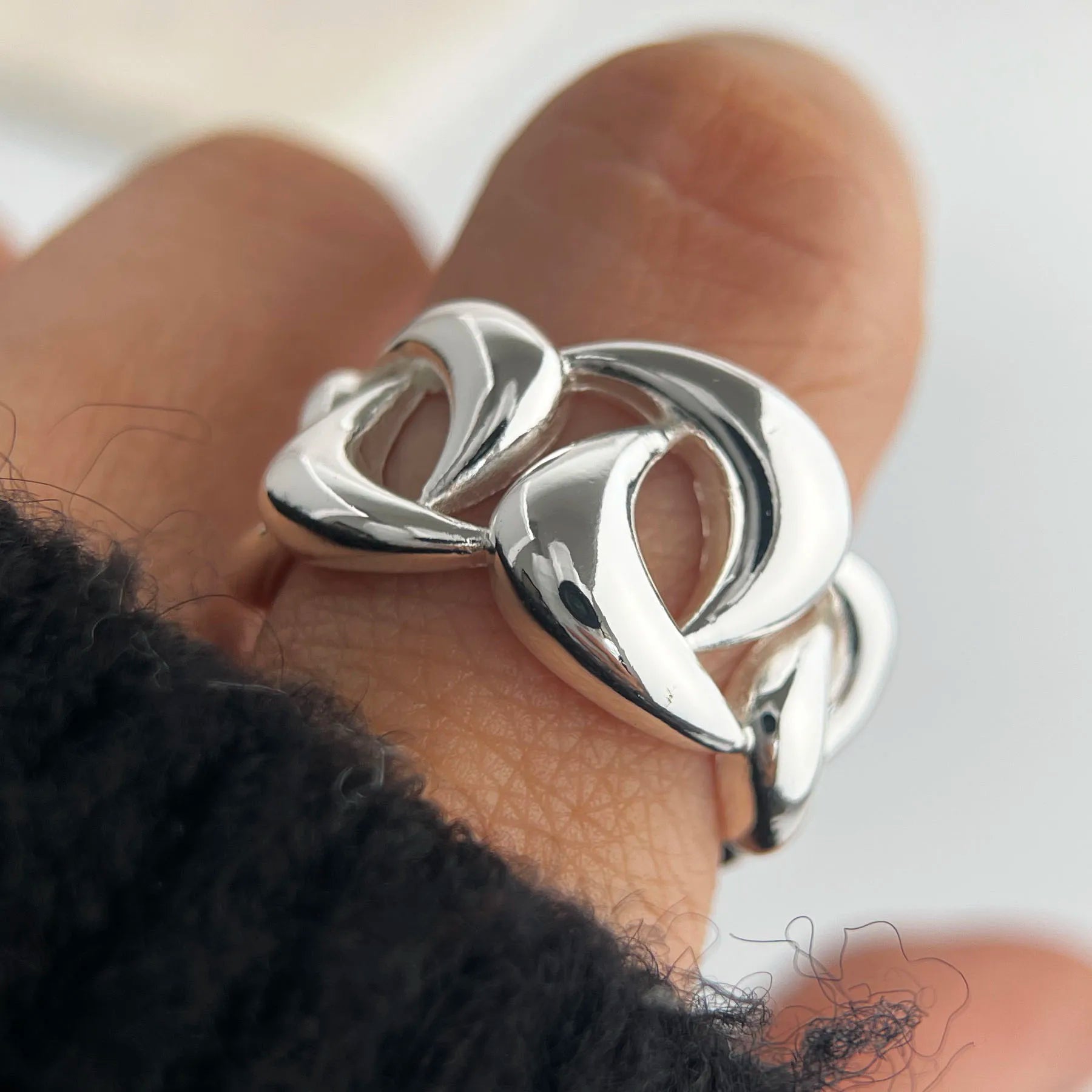 خواتم من الفضة الإسترليني عيار 925 للنساء والأزواج، بتصميم بسيط مصنوع يدويًا، مزينة بالزهور والأقواس والقلوب، هدية مجوهرات فاخرة، مضادة للحساسية.