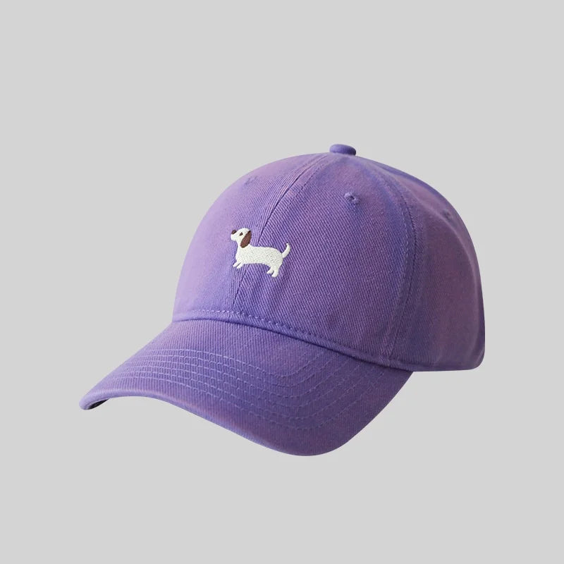 قبعة بيسبول مطرزة برسومات كلب داشهوند، قبعة واقية من الشمس أنيقة مناسبة للأنشطة الخارجية، مناسبة للرجال والنساء للاستخدام اليومي.