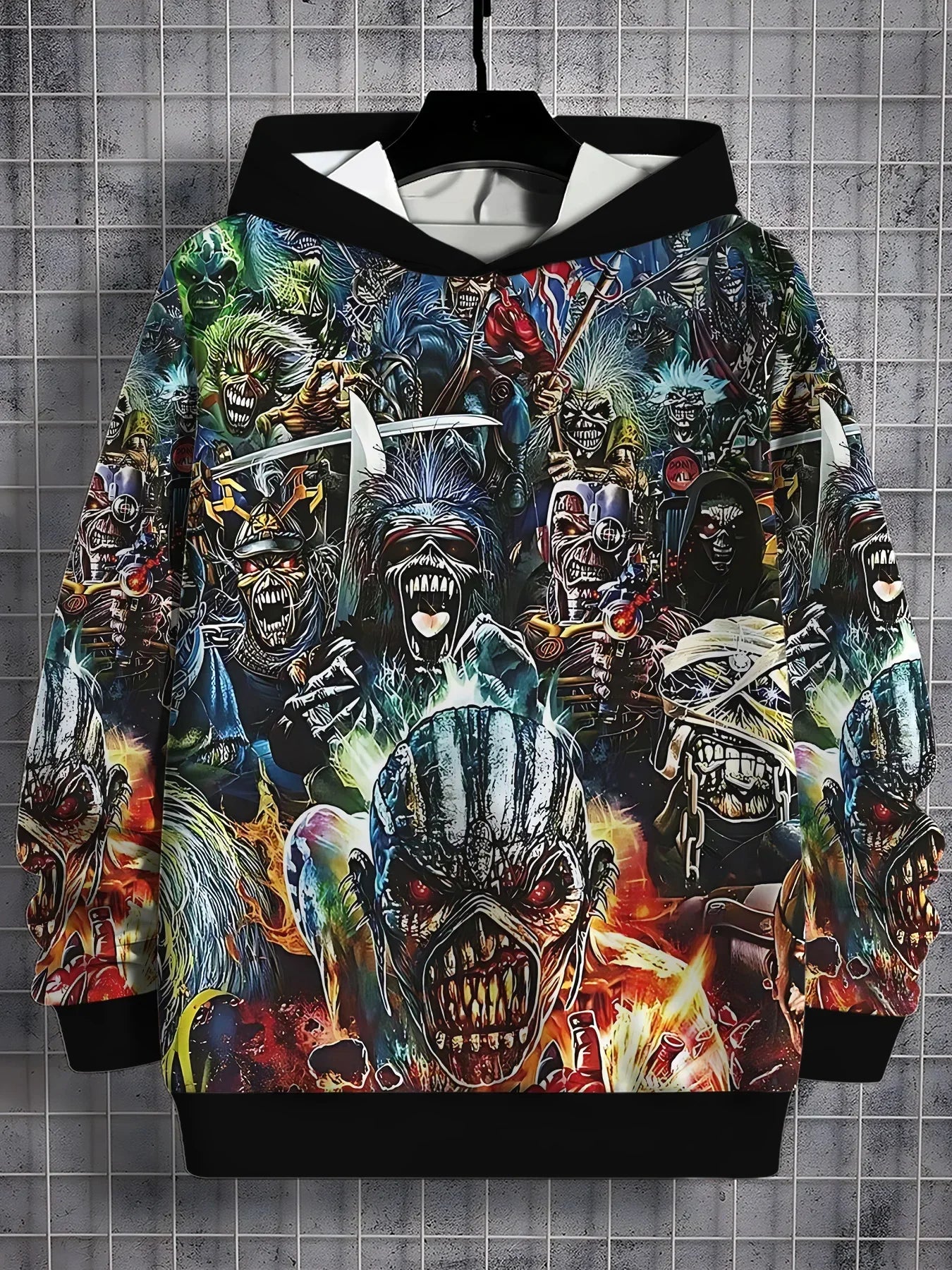 هودي ألبوم Iron Maiden الجديد لعام 2025 للرجال والنساء، سترة ثلاثية الأبعاد سريعة الجفاف قابلة للتنفس، تي شيرت كبير الحجم