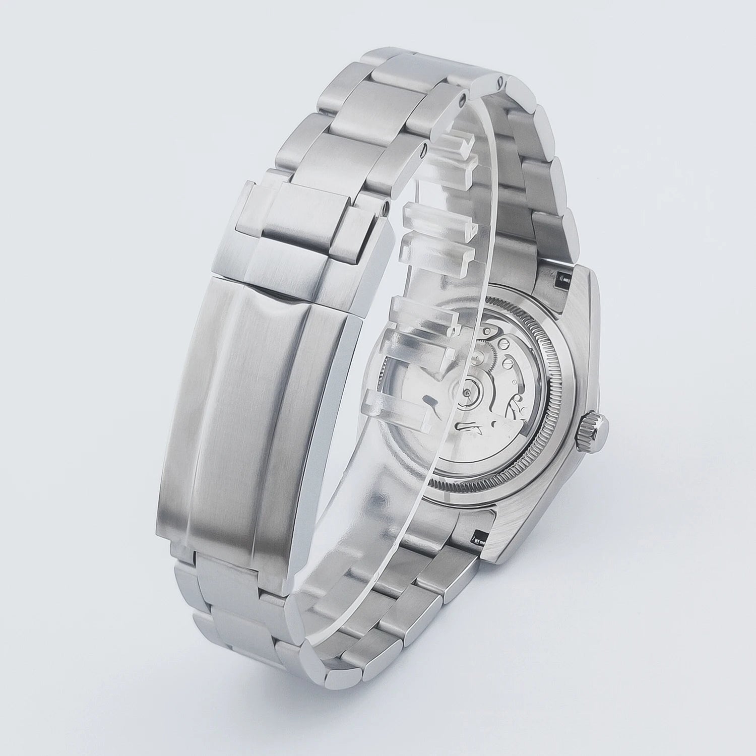 ساعة يد ميكانيكية أوتوماتيكية فاخرة من كورجيوت مقاس 36 مم/39 مم، باللونين الأبيض والأسود، أرقام للرجال، ساعة من الكريستال الياقوتي 10 بارات