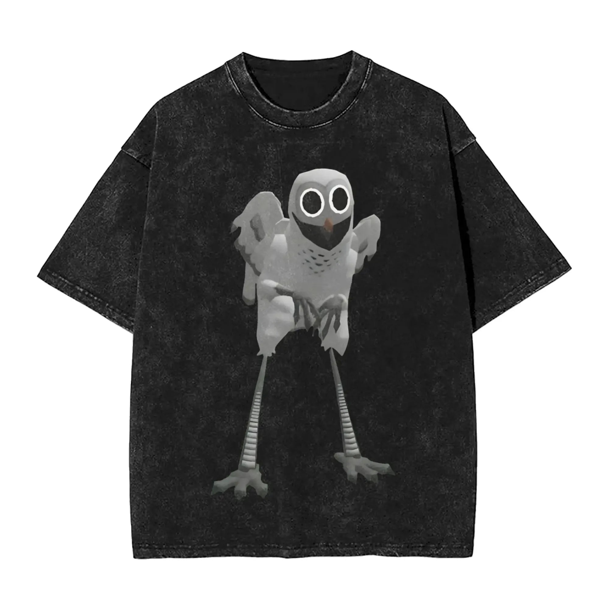 New Game 99 Nights Halloween in The Forest Funny Washed Vintage T-Shirt Men Women Cotton O Neck Tees Street Loose Oversized Top