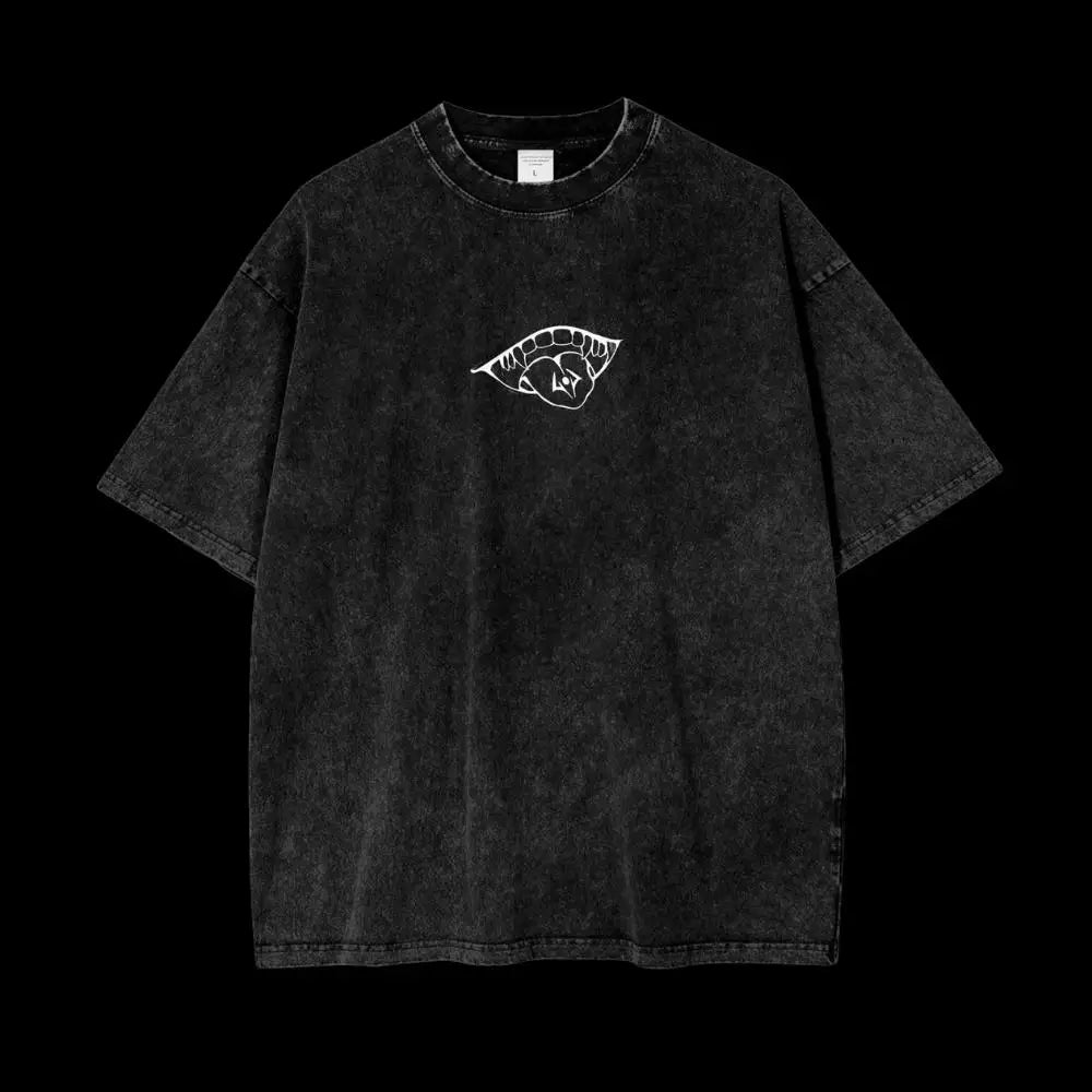 Sukuna Vintage T-shirt Anime Jujutsu Kaisen Print Washed Cotton Men's T Shirt Summer Harajuku Streetwear Men Women Tops Clothing