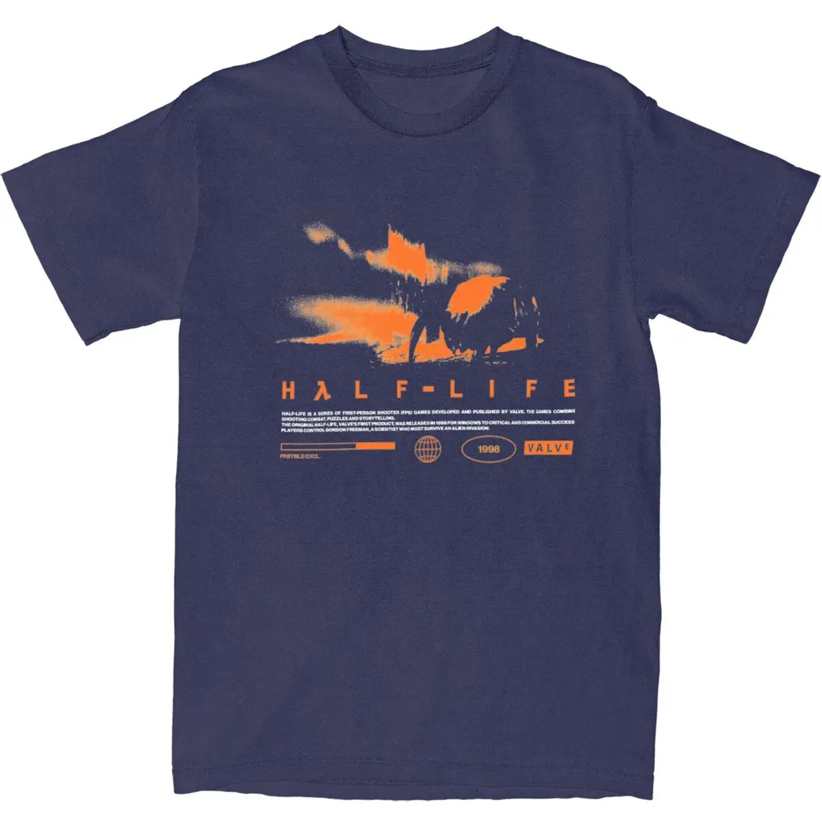 تي شيرت رجالي برسومات ألعاب الفيديو HALFS LIFES V3، تي شيرت صيفي عصري رائع بطباعة مضحكة، تي شيرتات قطنية نقية، مقاس كبير 5XL