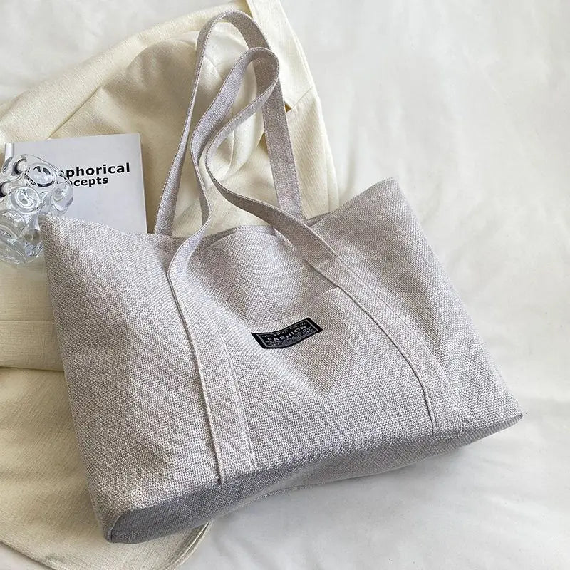 Minimalism Women's Shoulder Bags Large Capacity Casual Tote Bag Multiple Pockets Daily Commuting Handbag Shopping