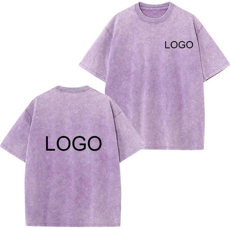 تي شيرت رجالي من القطن الخالص بتصميم كلاسيكي مخصص، تي شيرت عصري بأكمام قصيرة للنساء، ملابس الشارع الرائعة من Harajuku