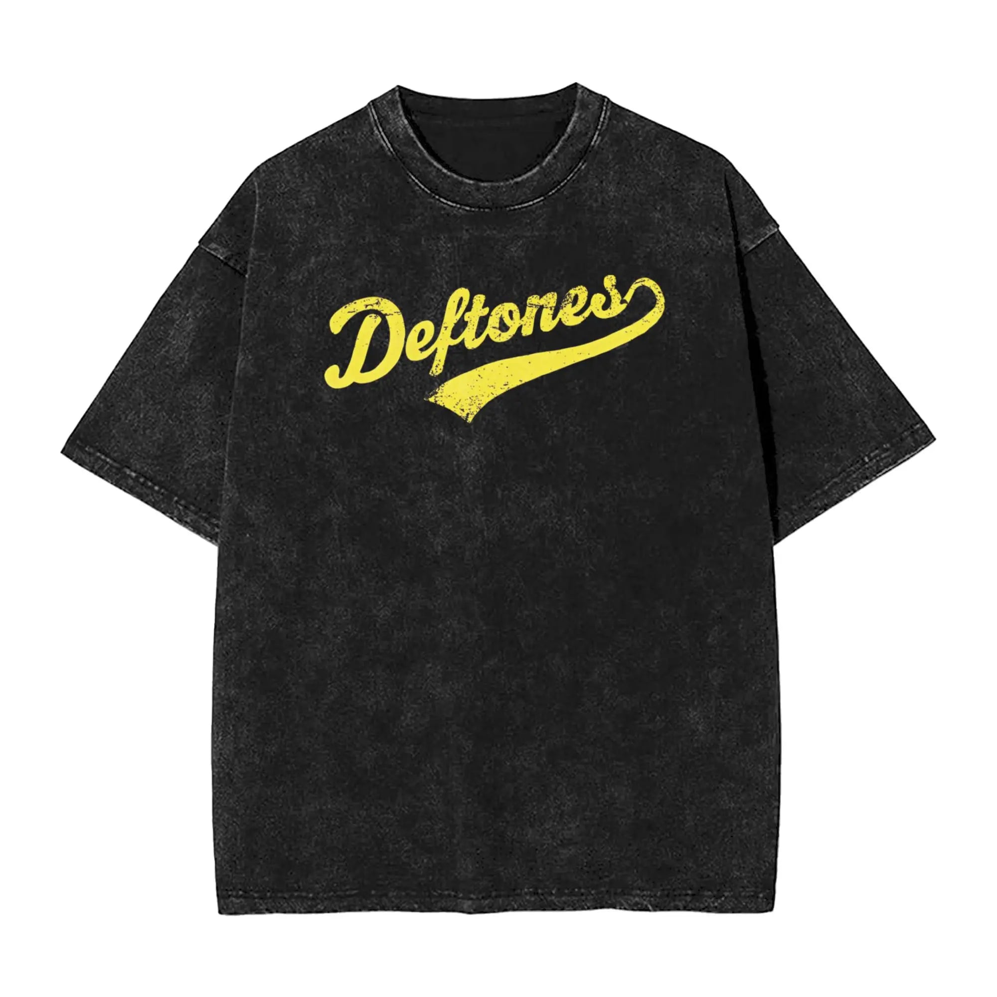 ملابس رجالية جديدة من Ohms White Pony Deftones Rock Band مغسولة بأكمام قصيرة ورقبة مستديرة Y2K ملابس رجالية Camisetas