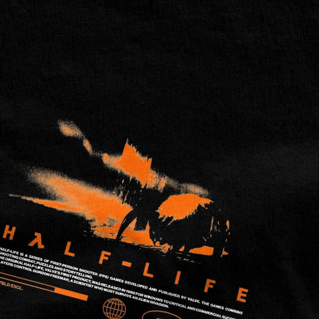 تي شيرت رجالي برسومات ألعاب الفيديو HALFS LIFES V3، تي شيرت صيفي عصري رائع بطباعة مضحكة، تي شيرتات قطنية نقية، مقاس كبير 5XL