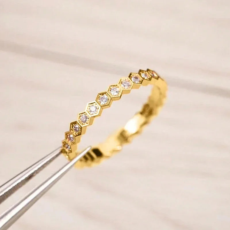 خواتم فضة إسترليني عيار 925 مرصعة بالزركون بتصميم هندسي عتيق للنساء، هدية مثالية للارتداء اليومي والحفلات، إكسسوارات مجوهرات فاخرة عالية الجودة