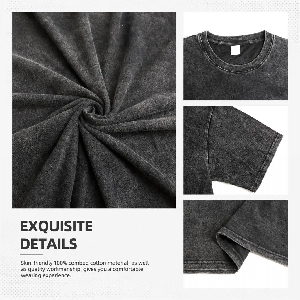 25 New Hot Anime Demon Slayer Agatsuma Zenitsu T-shirt Men Washed Cotton Casual Loose Harajuku Male Vintage Tees Tops