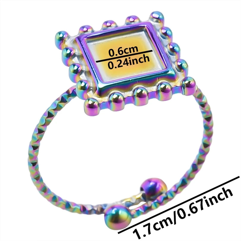 5 قطع من الخواتم الرقيقة المصنوعة من الفولاذ المقاوم للصدأ، إكسسوارات مجوهرات نسائية، خواتم مفاصل الأصابع، هدية مجوهرات عصرية للفتيات، لا يتغير لونها أبدًا