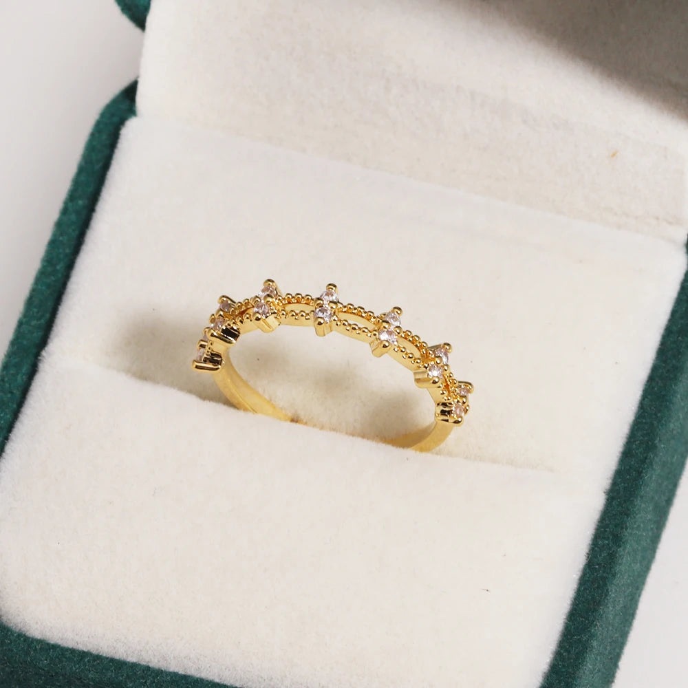 خواتم زهور مرصعة بالزركون المكعب بألوان زاهية ومتألقة للنساء، خاتم فاخر مزين بفيونكة من الزركون الوردي، مجوهرات زفاف للزوجة والصديقة