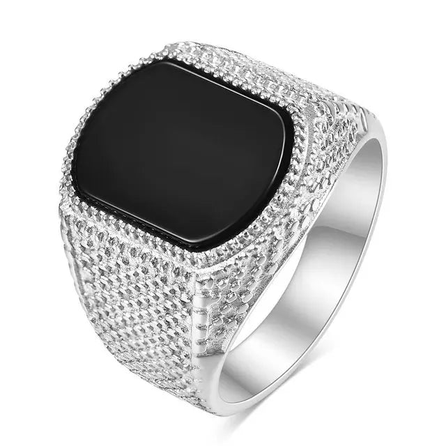 خاتم رجالي من VQYSKO، بتصميم بانك روك، مصنوع من الفولاذ المقاوم للصدأ 316L، خاتم أنيق للرجال، مناسب لحفلات الهيب هوب، مجوهرات بالجملة لحفلات الزفاف الرجالية