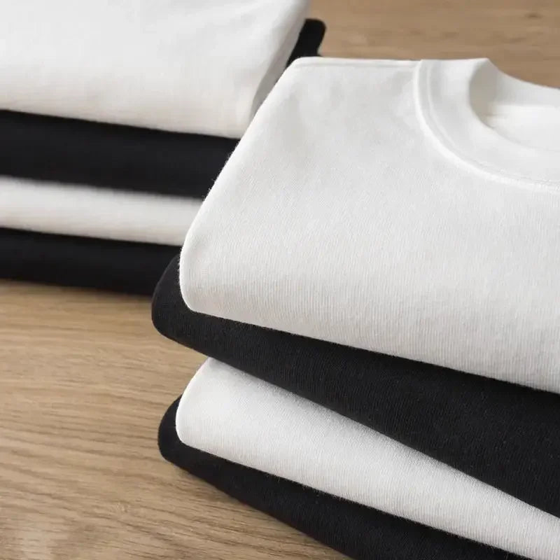 تيشيرت رجالي برسومات أنمي مستوحاة من مترو أنفاق طوكيو، باللونين الأسود والأبيض، بأكمام قصيرة، مناسب للأنشطة الخارجية والصيفية.